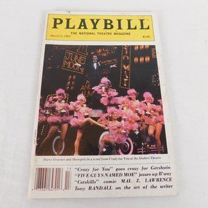 Playbill National Theatre Magazine March 1992 Tony Randall Debbie Gibson